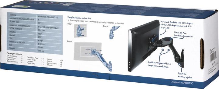 Actual product image Arctic W1-3d (Wall, 32")