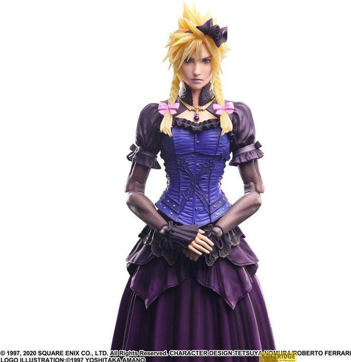 Actual product image Square Enix AF Final Fantasy VII Remake Play Cloud Strife Dress 28cm