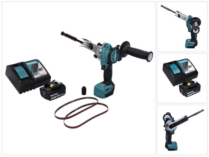 Produktbild Makita DBS 180 RF1 Akku Bandfeile 18 V 9 x 533 mm Brushless + 1x Akku 3,0 Ah + Ladegerät (Bandschleifer)