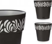 Productafbeelding Kerbl Stefanplast Plantenbak Gaia Rond Waterreservoir Grafiet (29 cm)
