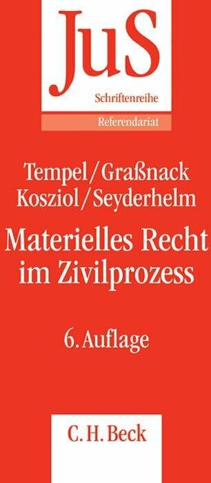 Actual product image Materielles Recht im Zivilprozess (German, Christiane Grassnack, 2014)