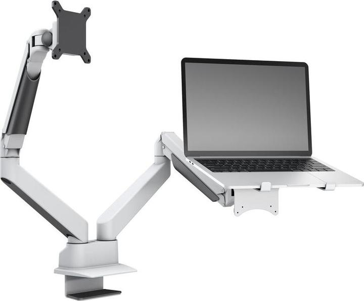 Image du produit Multibrackets Support d'écran Duo 32", alu, blanc, pivotant à 90 (Tables, 32")