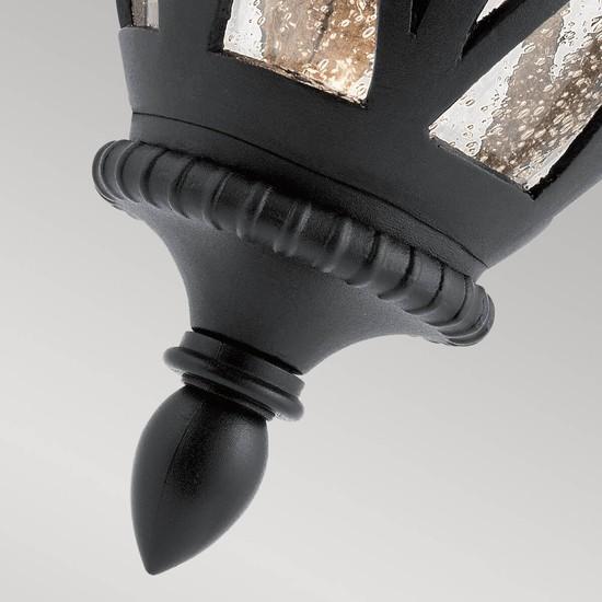 Actual product image Elstead Lighting Admirals Cove outdoor wall light E27 48cm textured black IP44 anti-seawater (E27)