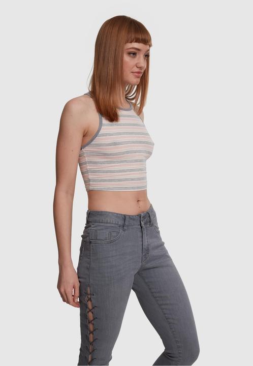 Immagine prodotto Urban Classics Top a strisce a coste per donna (M)