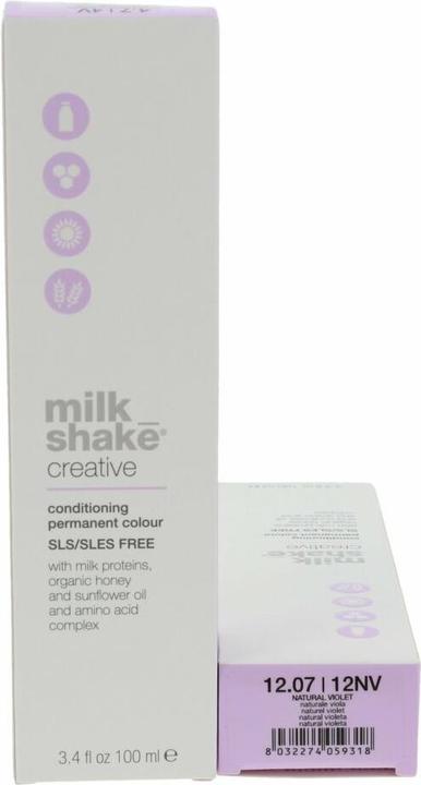 Image du produit Milk_Shake Vopsea permanenta Creative 12.0712NV, Violet naturel, 100ml (100ml, Violet Naturel, 12.0712NV)