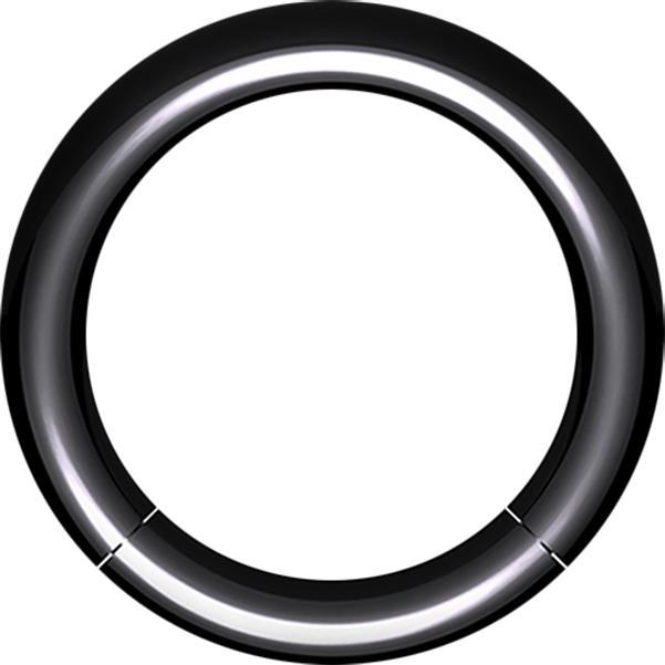 Produktbild Star Piercing Segmentring schwarz (Acryl, ohne Messing)