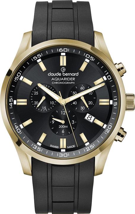 Claude Bernard 10222-37JCA-NID Herrenuhr Aquarider Chronograph 44mm 20ATM (Chronographe)