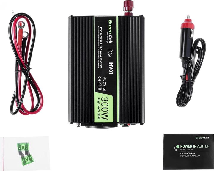 Immagine prodotto GreenCell Tensione auto inverter 12V a 230V 300W 600W
