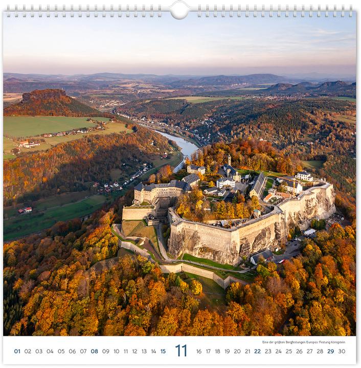 Image du produit Kalender Burgen und Schlsser Sachsen 2026 (30 x 30 cm, Allemand)
