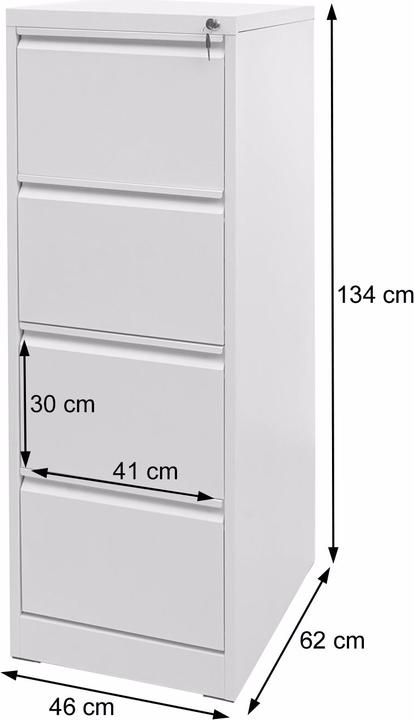 Produktbild Jamb Hängeregisterschrank abschliessbar (134 x 46 x 62 cm)