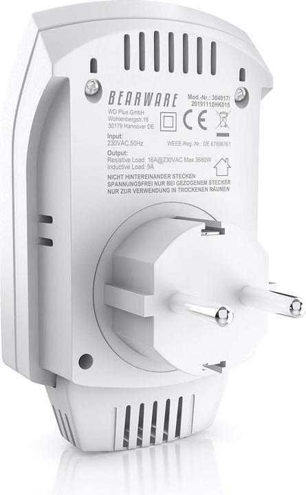 Produktbild CSL Steckdosenthermostat, Weiss
