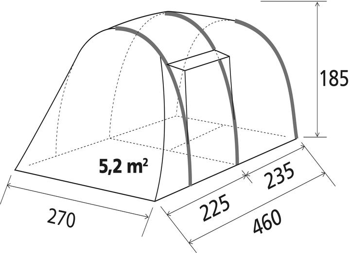 Produktbild Brunner A.I.R.TECH Alegra 4 (Tunnelzelt, 19 kg, 4 Personen)