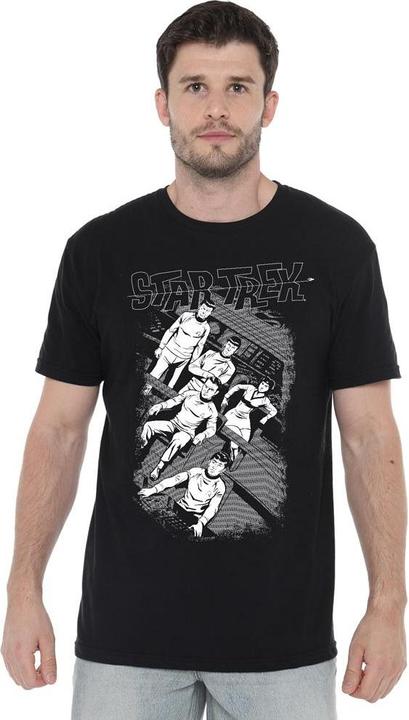 Actual product image Mens Tilted Bridge Retro T-Shirt (4XL)