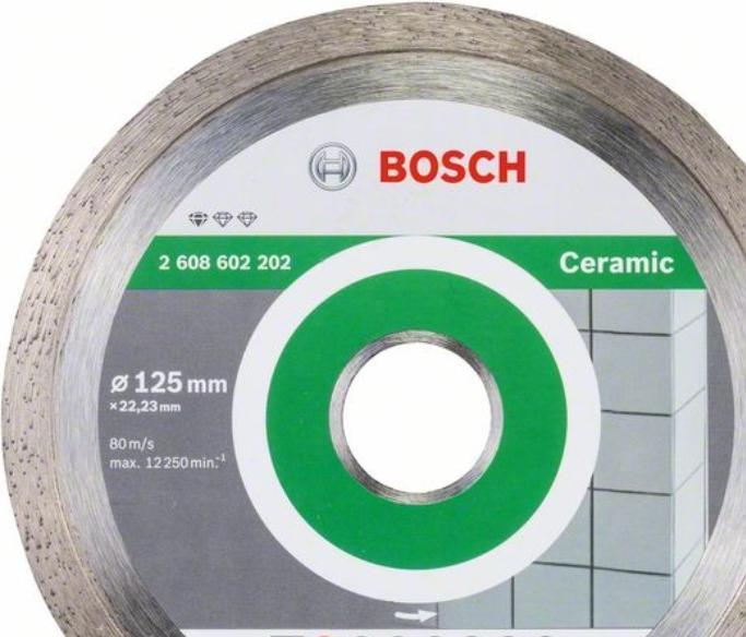 Bosch Professional Zubehör Diamanttrennscheibe Standard for Ceramic, 125 x 22,23 x 1,6 x 7 mm, 1er-Pack