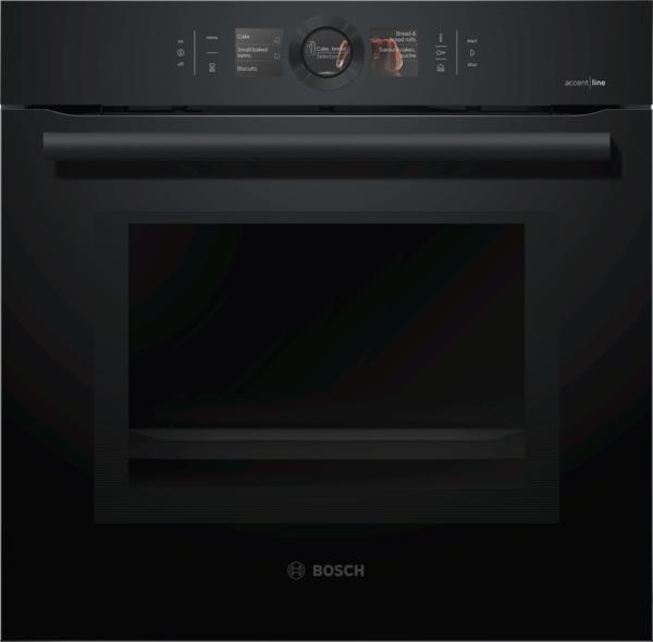 Actual product image Bosch Hausgeräte HNG8764C7-series | 8, built-in oven with additional steam and microwave functions, Carbon Black