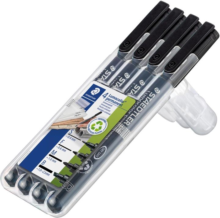 Produktbild Staedtler Permanent (Schwarz, 2.50 mm, 4 x)