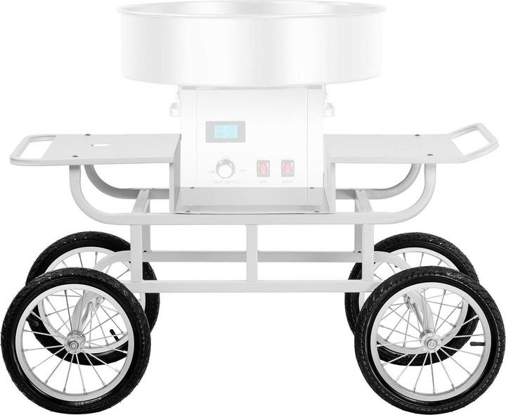 Immagine prodotto Royal Catering Carrello per zucchero filato - 4 ruote - bianco