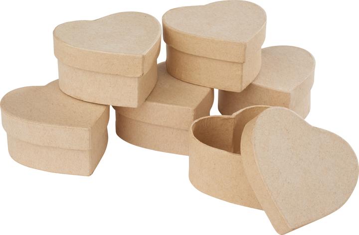 Immagine prodotto VBS Scatole cuore, 6 pezzi, cartapesta circa 6 x 6 x 3 cm (6 x 6 x 3 cm)