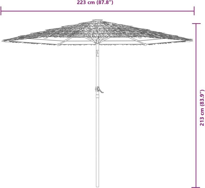 Produktbild VidaXL Sonnenschirm mit mast (2.23 m)