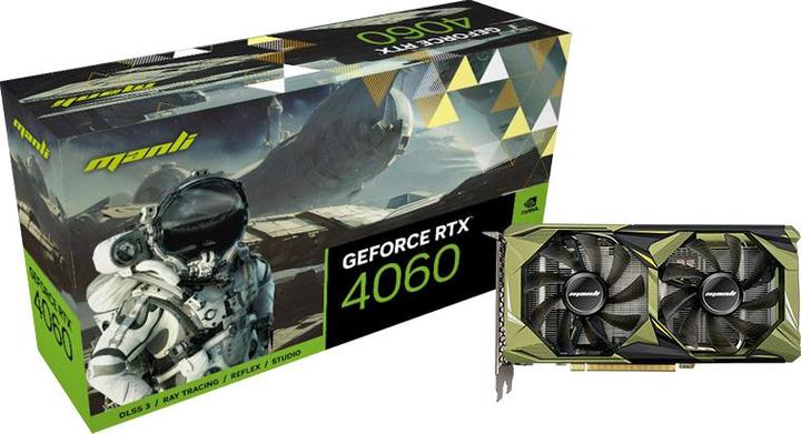 Produktbild Manli VGA Man GeForce RTX 4060 8GB Twin (8 GB)