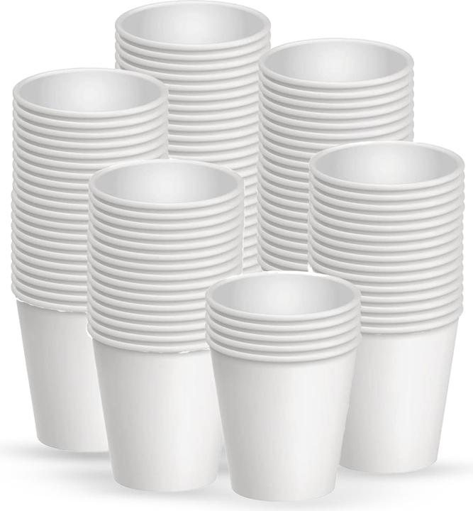Actual product image TeCup Pappbecher, Trinkbecher, Heissgetränk, Kaffeebecher 7 oz (210 ml) (100 x)
