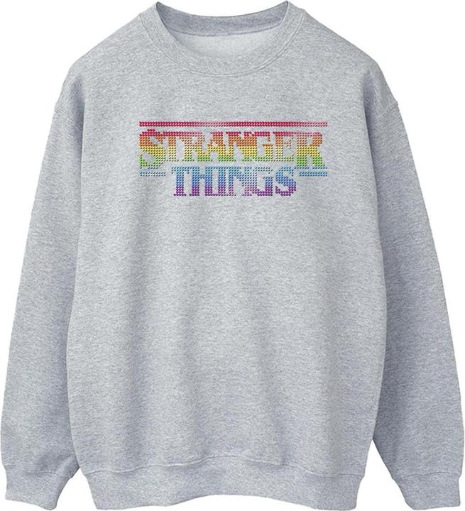 Netflix Stranger Things Rainbow Dot Logo Sweatshirt (XXL)