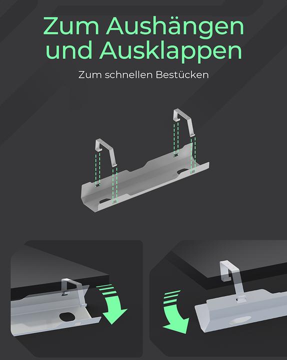 Produktbild Icy Box Kabelmanagementwanne (Kabeldurchlass, 61 cm)