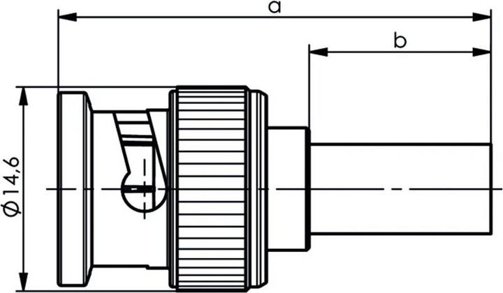 Image du produit Telegärtner Connecteur de câble BNC à sertir G01 50 Ohm, à sertir/sertir, standard, A0205, G01 (RG-58 C/U)