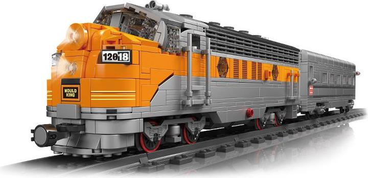 Actual product image Mould King USA EMD F7 WP diesel locomotive