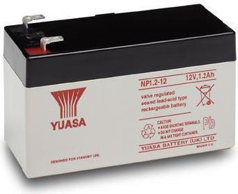 Image du produit Yuasa Batterie au plomb 12 V 1,2 Ah NP1.2-12 (12 V, 1200 mAh)