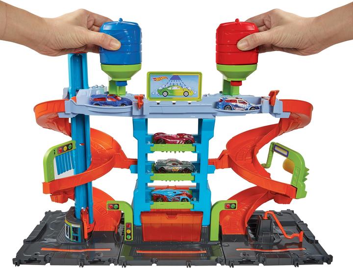 Actual product image Hot Wheels HW City Mega Tower Car Wash
