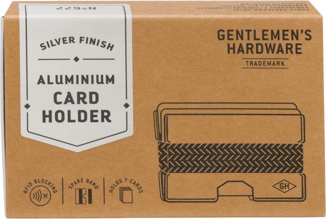 Gentlemen's Hardware Silver Metal Card Holder