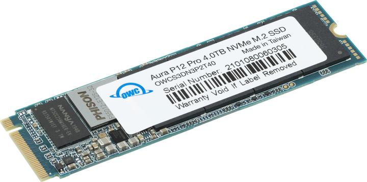 Image du produit OWC 4.0TB Aura P12 M.2 NVMe SSD Haute performance pour les boîtiers et - Solid State Di (4000 Go, M.2 2280)