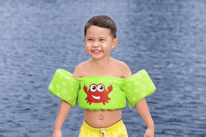 Produktbild Bestway Puddle Jumper® Schwimmhilfe Krabbe mit Textilbezug, 2-6 Jahre (10 - 25 kg)
