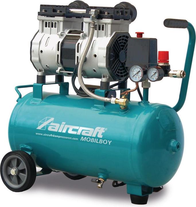 Produktbild Aircraft Kompressor MOBILBOY SILENCEÂ 241/24 OF E Ã¶lfrei, 8 bar Druck, mit 24l BehÃ¤lter (24 l)