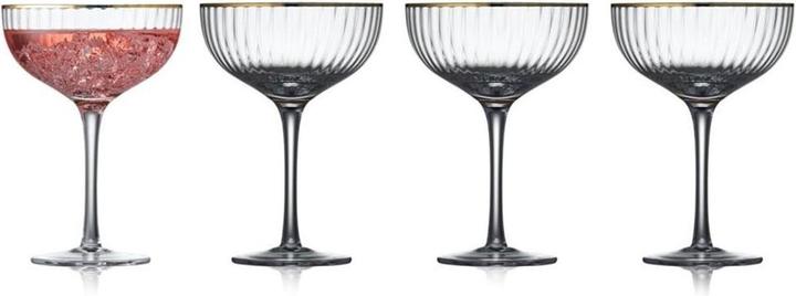 Image du produit Lyngby Verre - Palermo Cocktail glass 31 cl Gold 4 pc (3.15 dl, 4 x, Verres à apéritif)