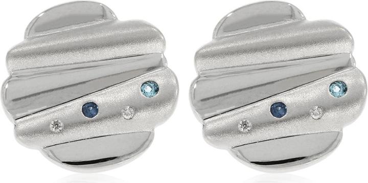 Produktbild Xen Ohrstecker mit Diamanten, Saphir und Blautopas (925 Sterling Silber)