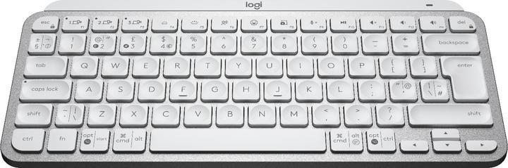 Image du produit Logitech MX Keys Mini Clavier Illuminé Minimaliste Sans Fil - GREY PALE - UK - INTNL (ING. Int., Sans fil)