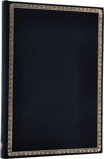 Image du produit Paperblanks Notizbuch PB Black Edition Midi liniert (120 x 180 mm, À rayures, Couverture rigide)