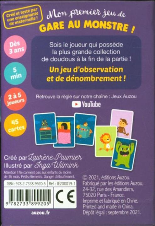 Produktbild Mon premier jeu de gare au monstre! : Sauve tes doudous! (Französisch)