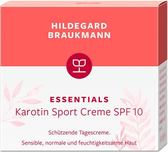 Actual product image Hildegard Braukmann ESSENTIALS Carotene Sport Cream SPF 10 (50 ml, Day cream, Up to SPF 10)