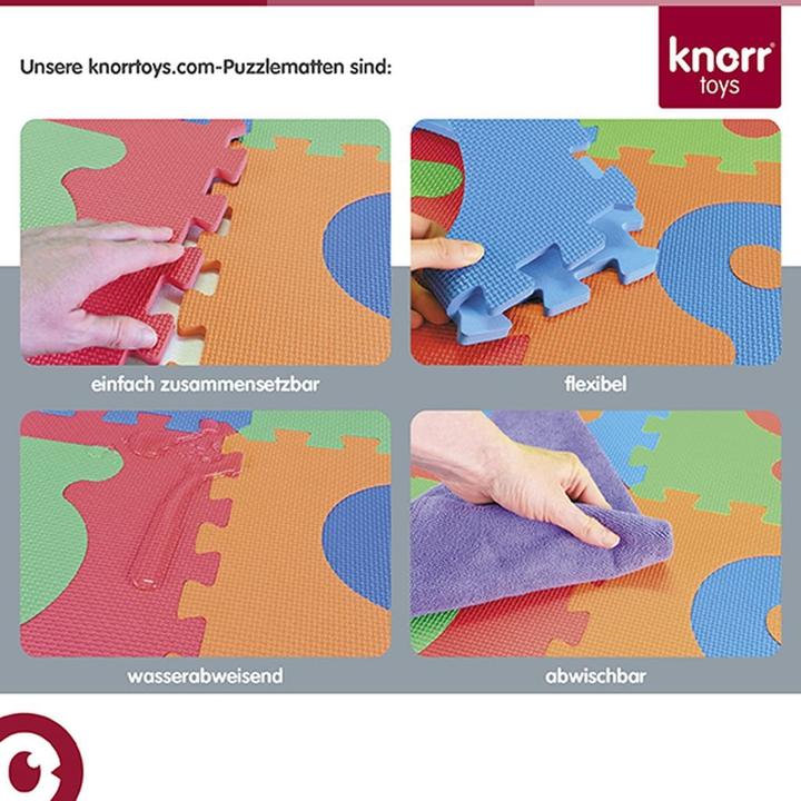 Produktbild Knorrtoys Puzzlematte - "Alphabet + Zahlen" pink-rosa (180 x 180 cm)