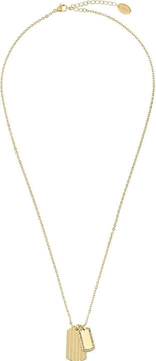 Actual product image S.Oliver Necklace for ladies, stainless steel, cubic zirconia synth. (Stainless steel, 55 cm)