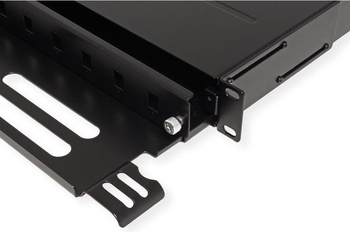 Actual product image Roline 48.30cm (19") FO chassis empty, 1 U, 12x SC-Simplex or LC-Duplex, black