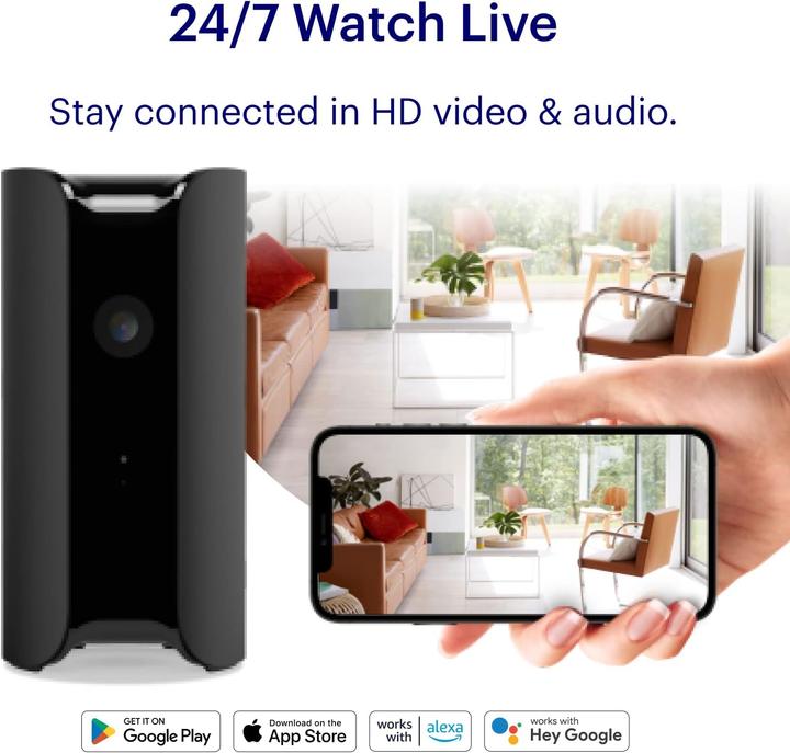 Immagine prodotto Canary Pro Überwachungskamera mit Live-Übertragung, Sirene, Bewegungsmelder, 2-Wege-Audio und Nachtsicht