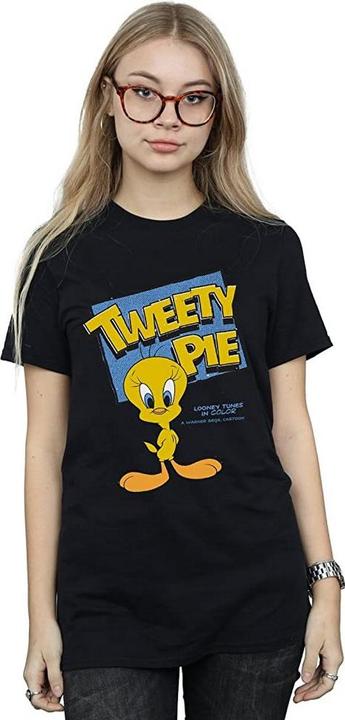 Immagine prodotto Looney Tunes Maglietta Boyfriend da donna/ragazzo in cotone Tweety (M)