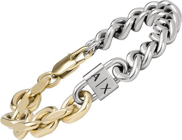 Armani Exchange Timeless menÂ's bicolor bracelet AXG0115710 (19 cm, Edelstahl)