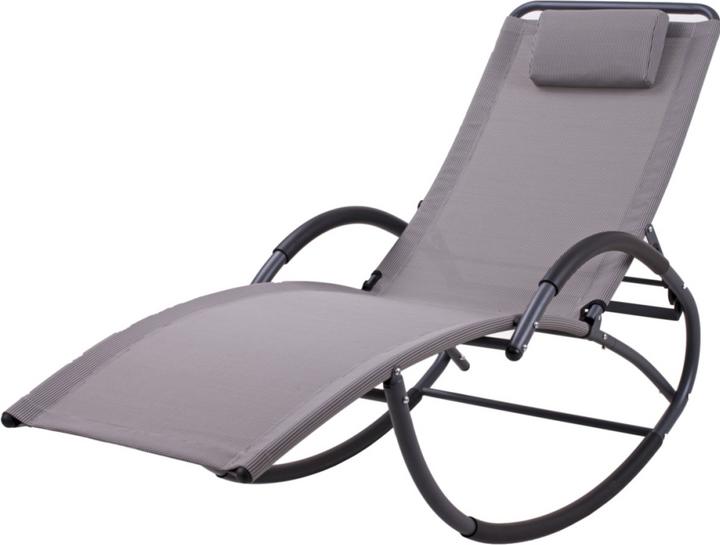 Garden Pleasure Schaukelliege Siros anthrazit Stahl (177 cm)