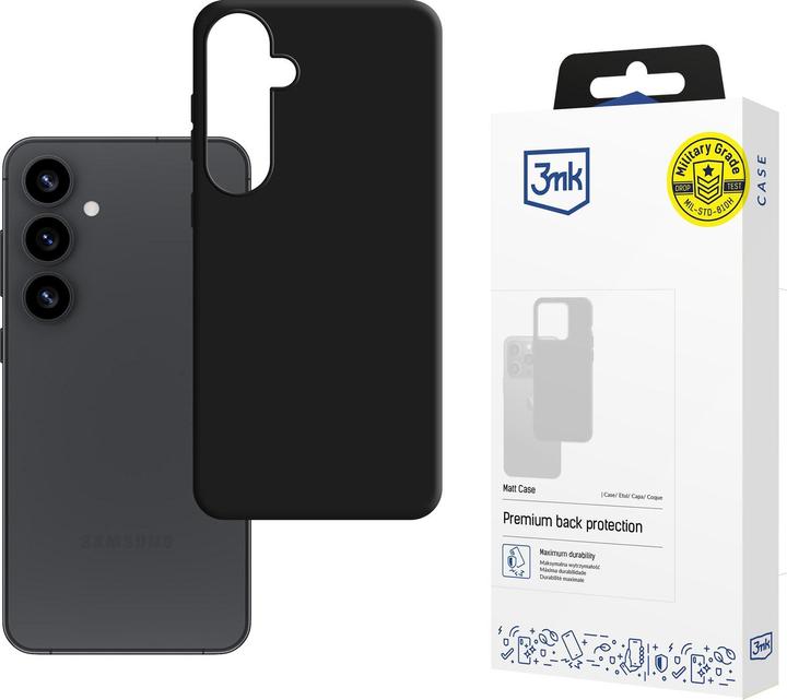 Produktbild 3MK Matt Case for Samsung Galaxy S25 - Black (Samsung Galaxy S25)