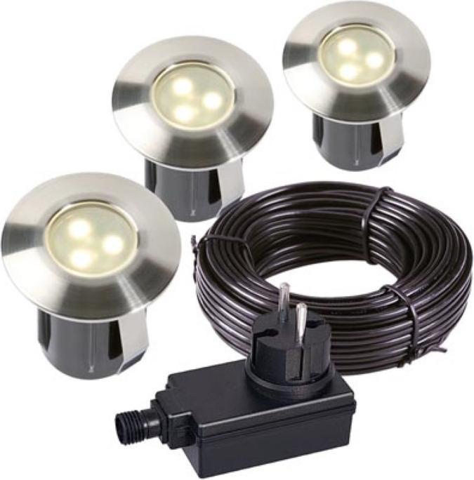Velleman - BIRCH SET - SPOT À ENCASTRER - 12 V - 10 lm - 0.5 W - 3000 K (10 lm)